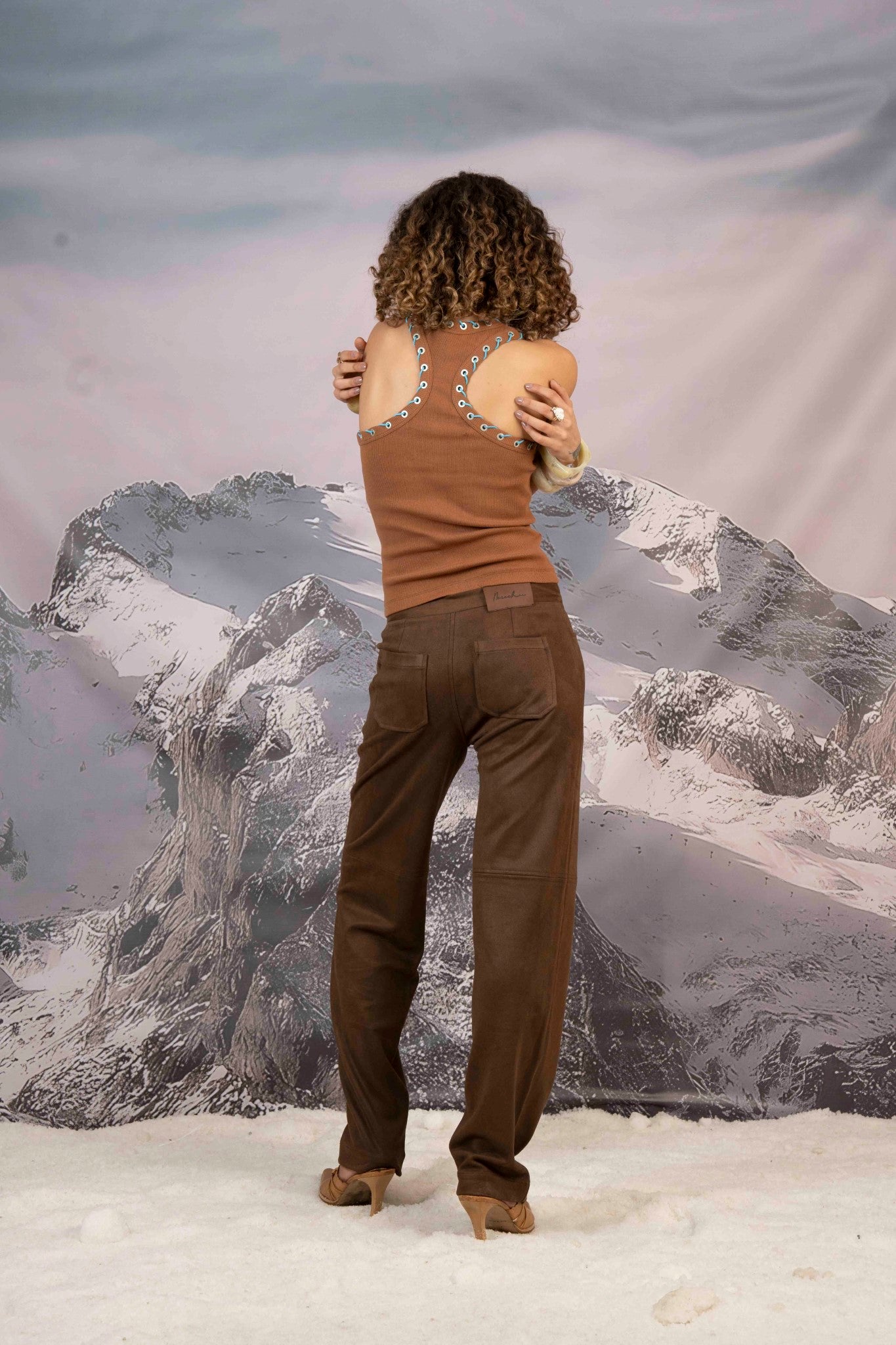 Trim Ribbed Racerback Tank