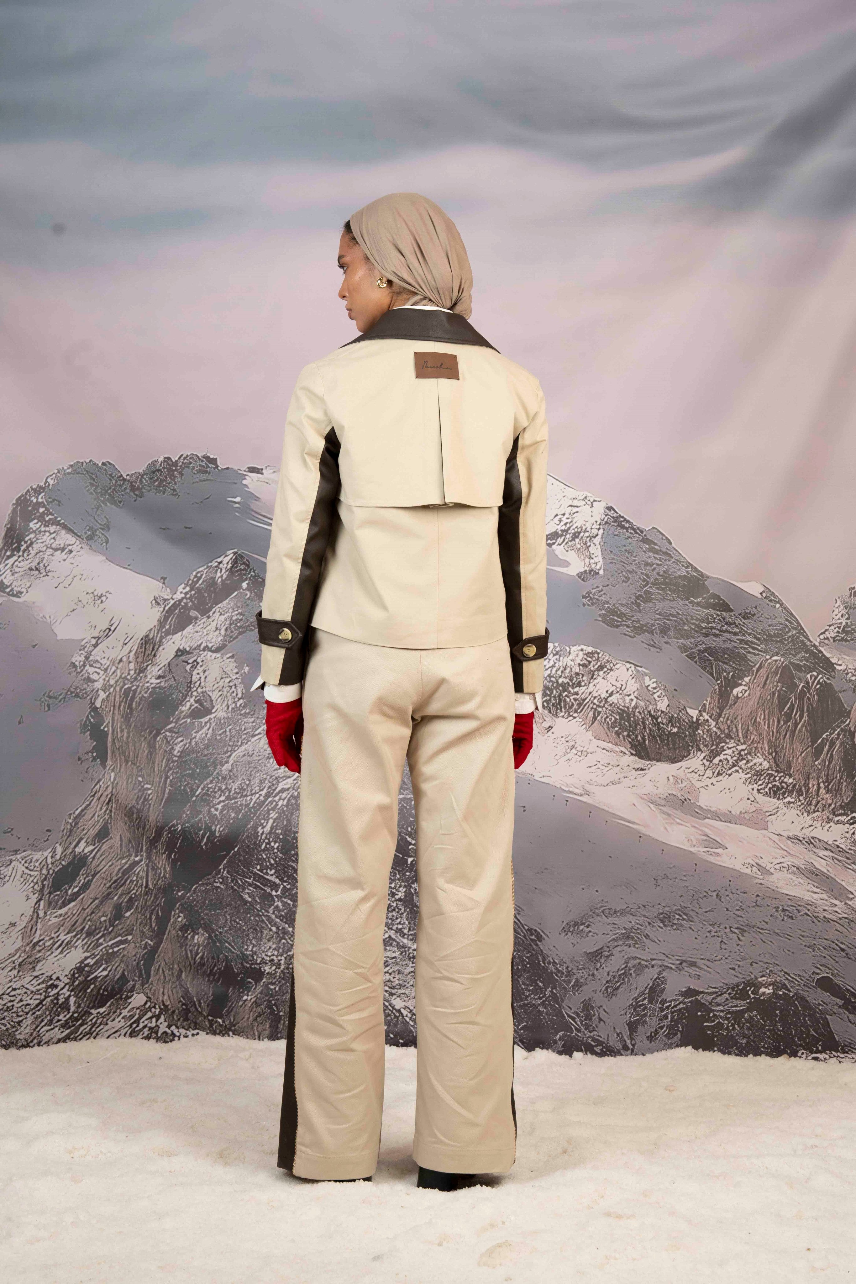 GABARDINE & LEATHER SET