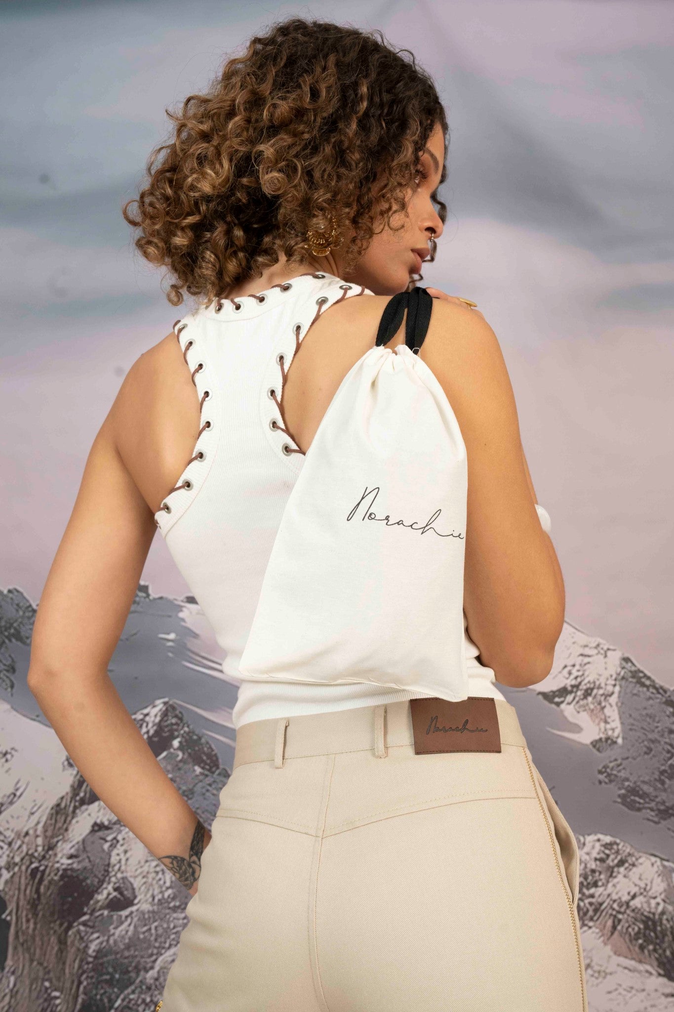 Trim Ribbed Racerback Tank